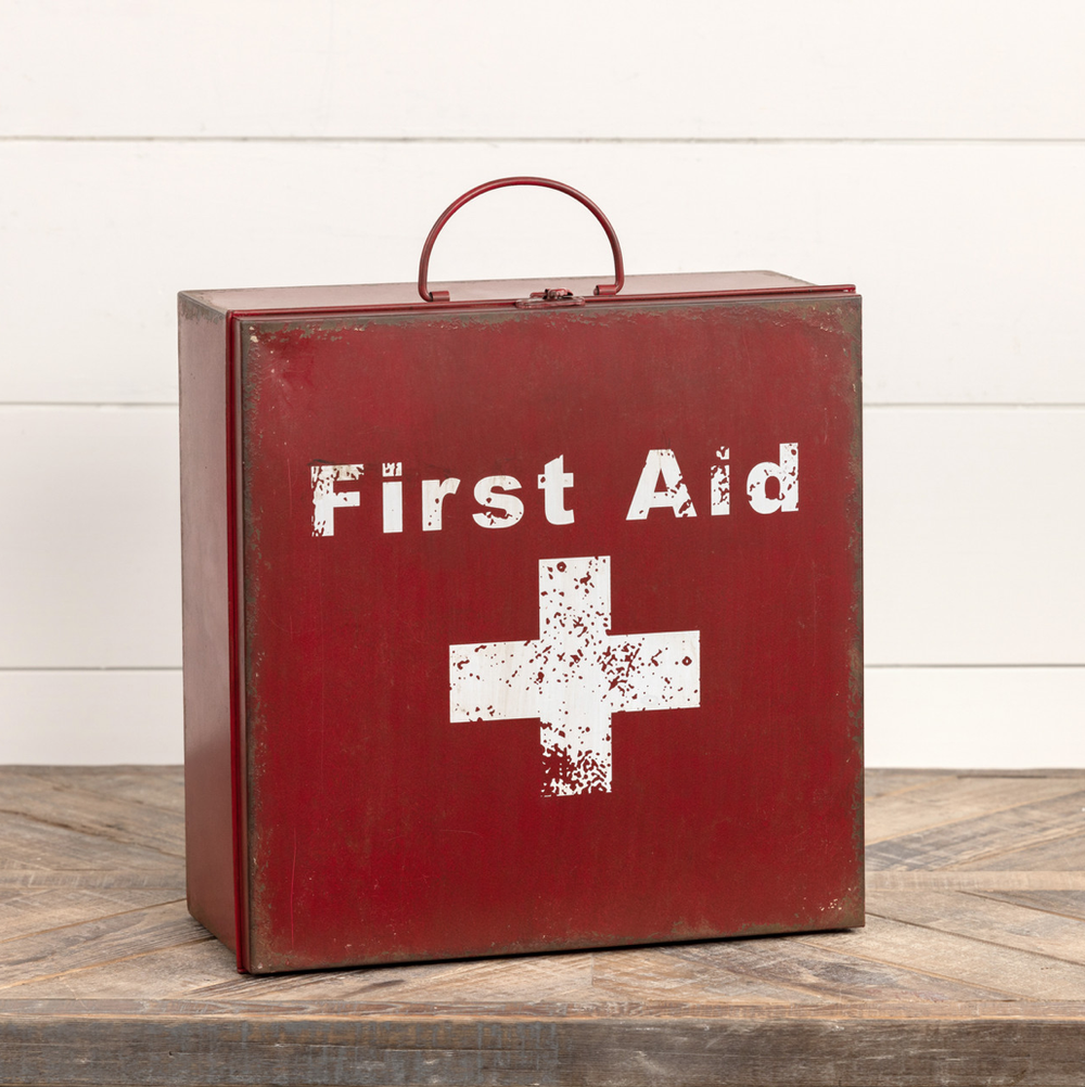 Distressed First Aid Box — Indulge in Our Collection of Rustic